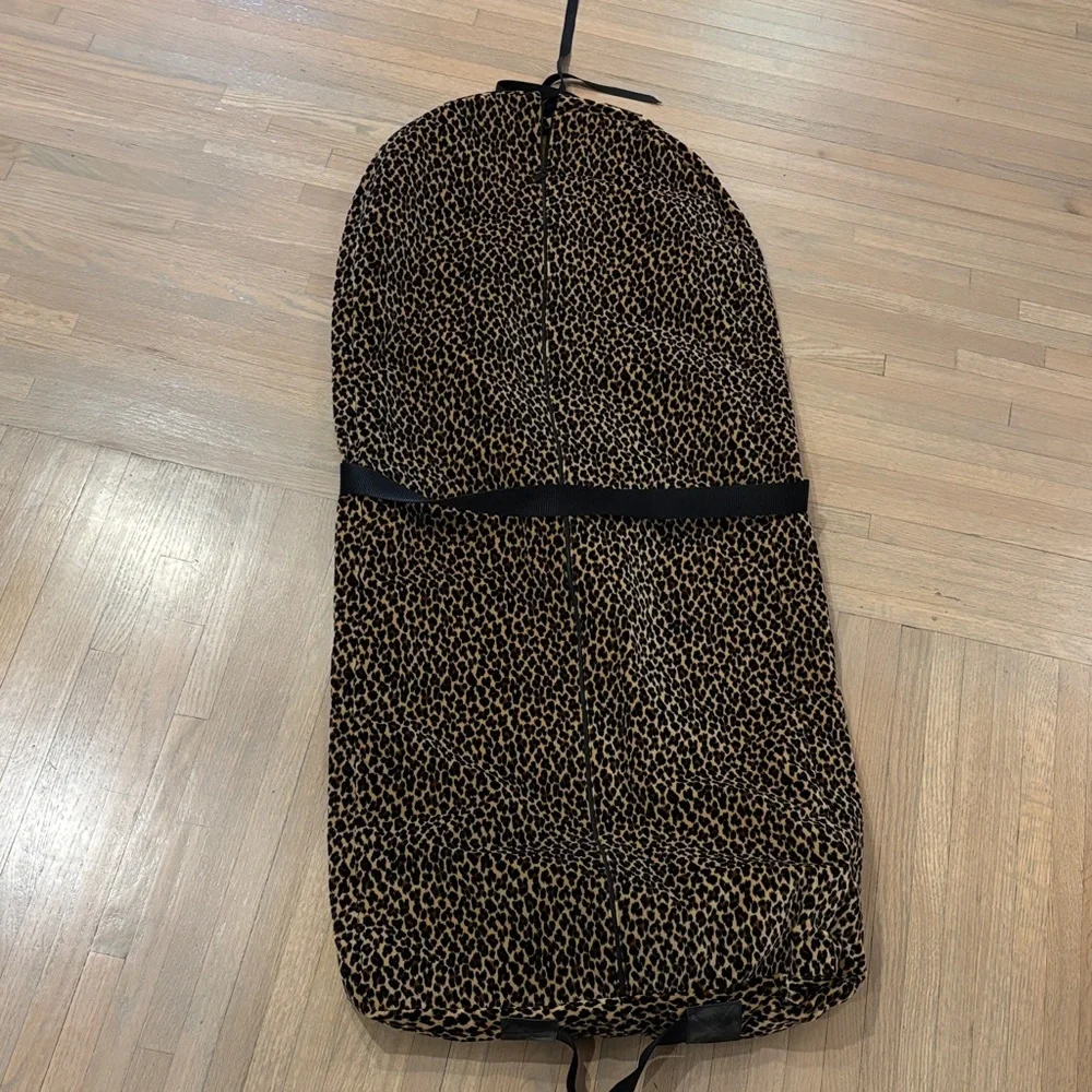 Leopard Print Garment Bag